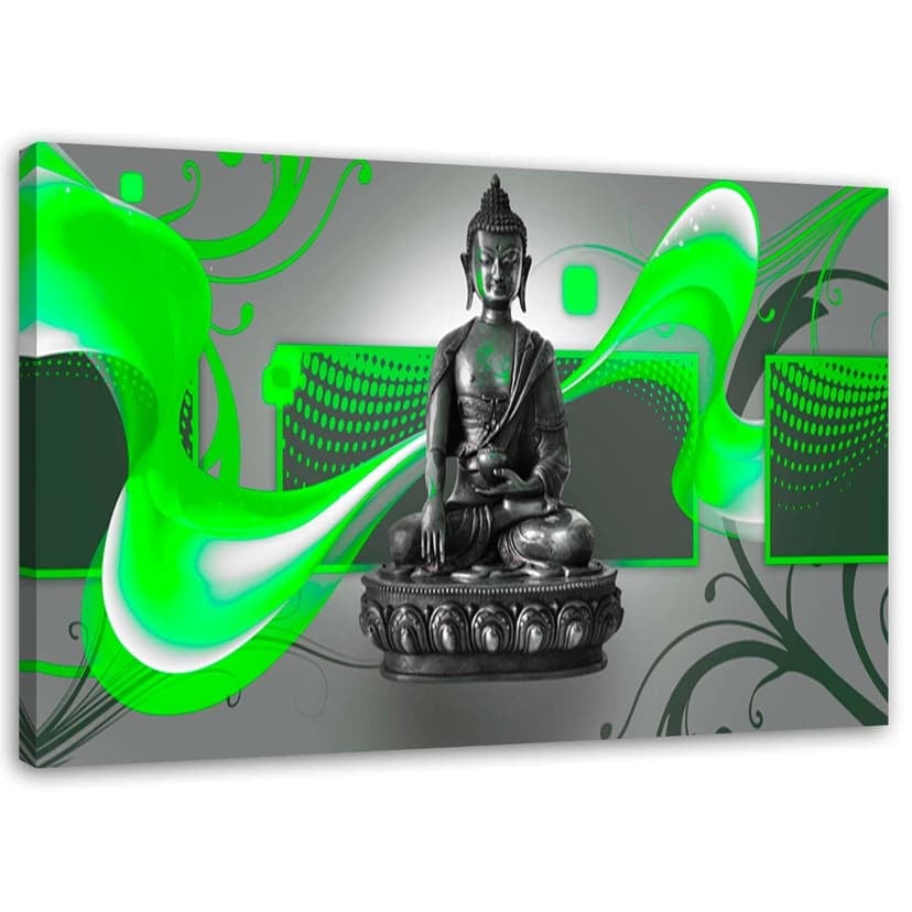 Stampe su tela, Buddha astratto