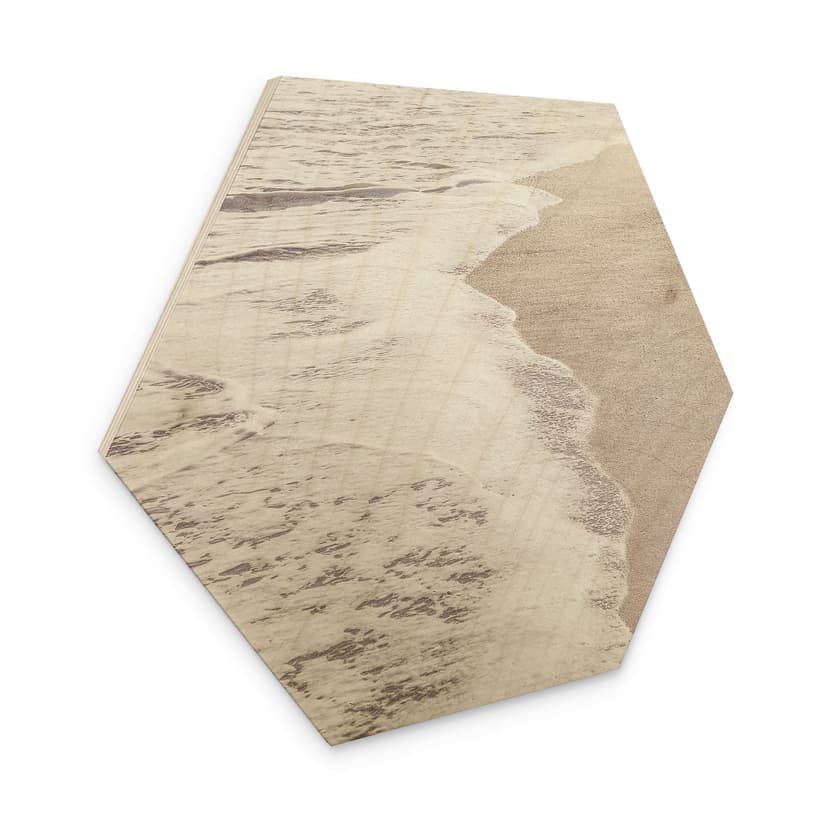 Esagono in legno Il rumore del mare - 1X Studio