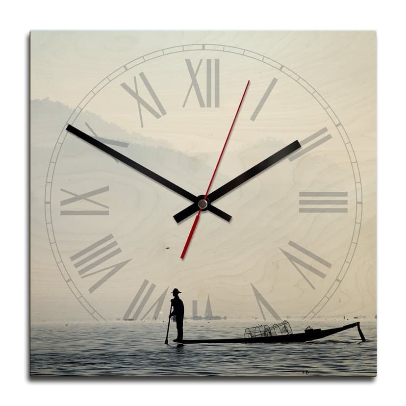 Orologio in legno - Crepuscolo