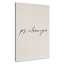 Stampe su tela Ps. I love you | Tipografia scritta a mano