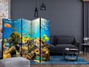 Schermo divisorio - Avventura subacquea , 5 pezzi - 225x172 cm