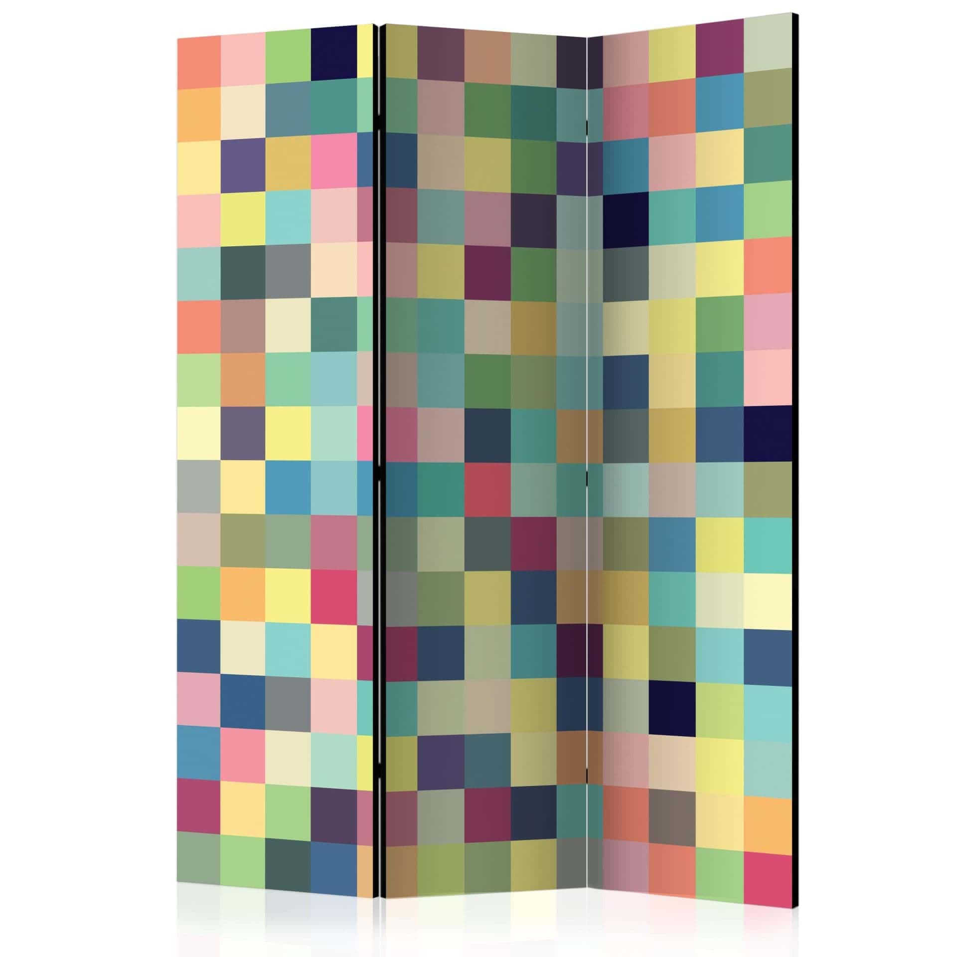 Divisorio per sala - Peplum colorato, 3 pezzi