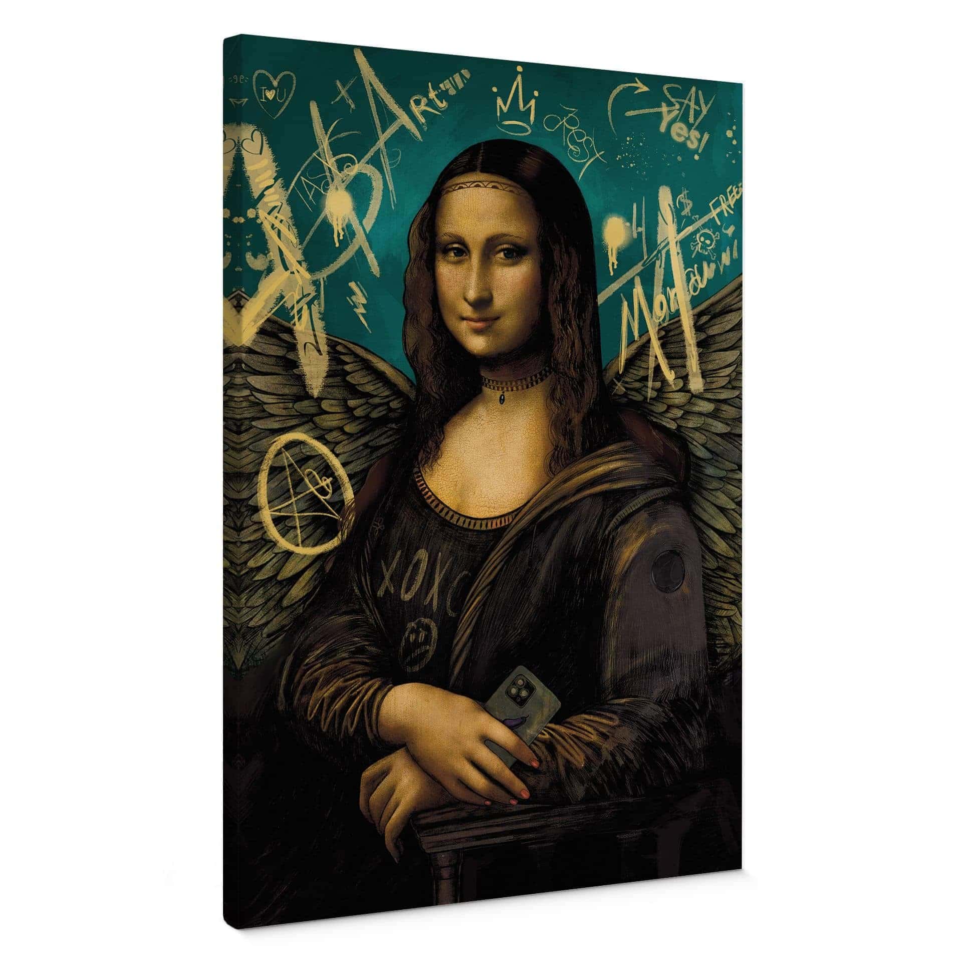 Stampa su tela Mona Lisa - modern
