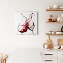 Stampa su tela - Bicchieri di vino – quadrato  