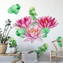 Adesivo murale XXL - Fiori di loto