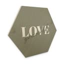 Esagono in legno Love yourself