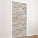 Pellicola per porte effetto pietra - Parete in pietra naturale - Decorazione autoadesiva per porte