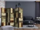 Schermo divisorio - Pannelli metallici, 3 pezzi