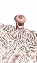 Fotomurale in bianco marrone Art Painterly Graphic Romantic 2,70 x 1,59 m