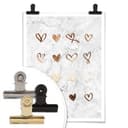 Poster effetto ramato – Cuori