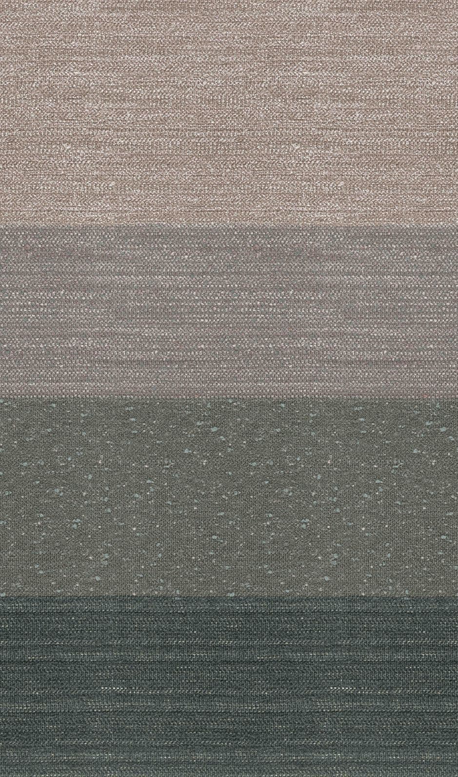 Fotomurale con motivo a strisce effetto tessuto nei colori beige e grigio 2,7 x 1,59 m