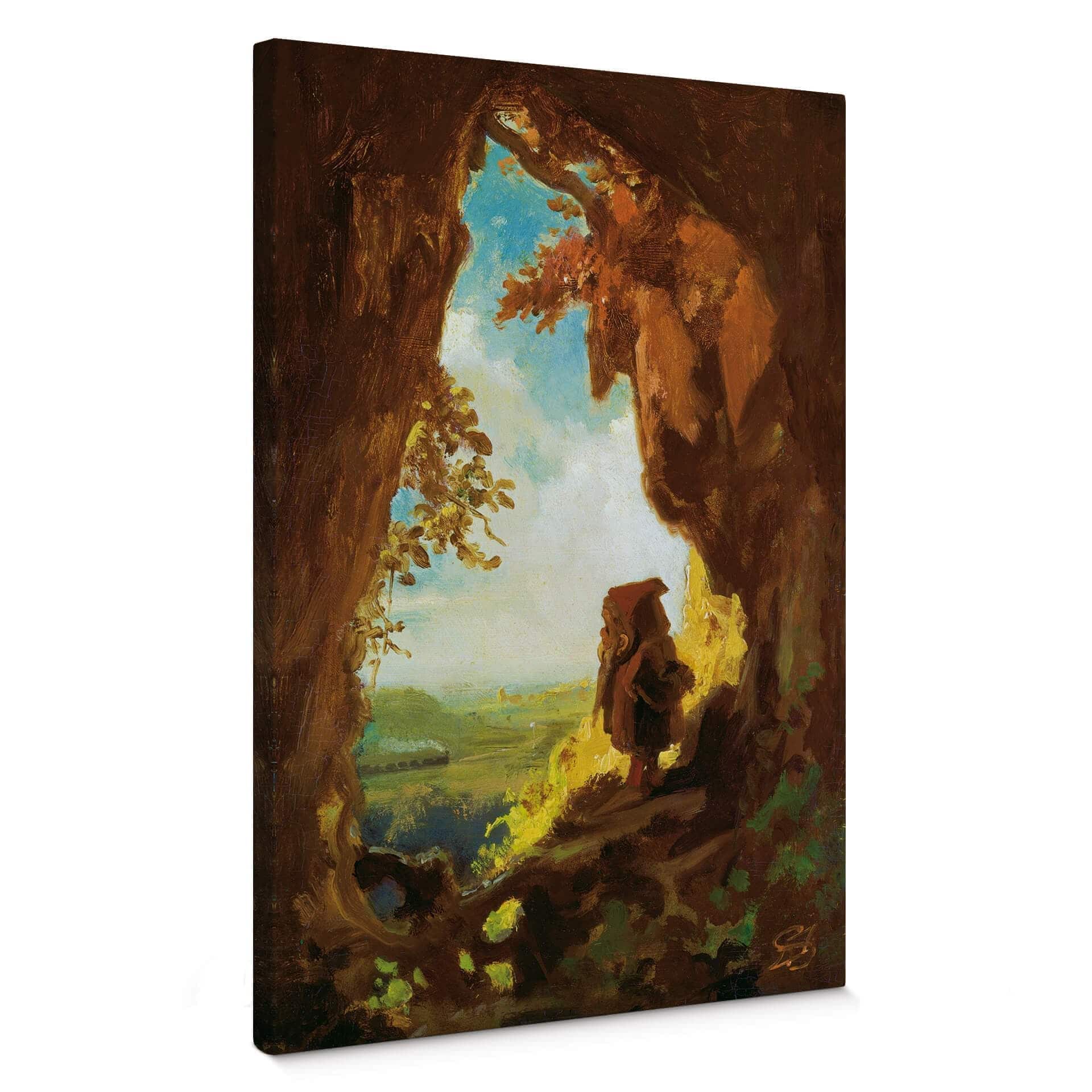 Spitzweg - Gnomo che guarda la ferrovia