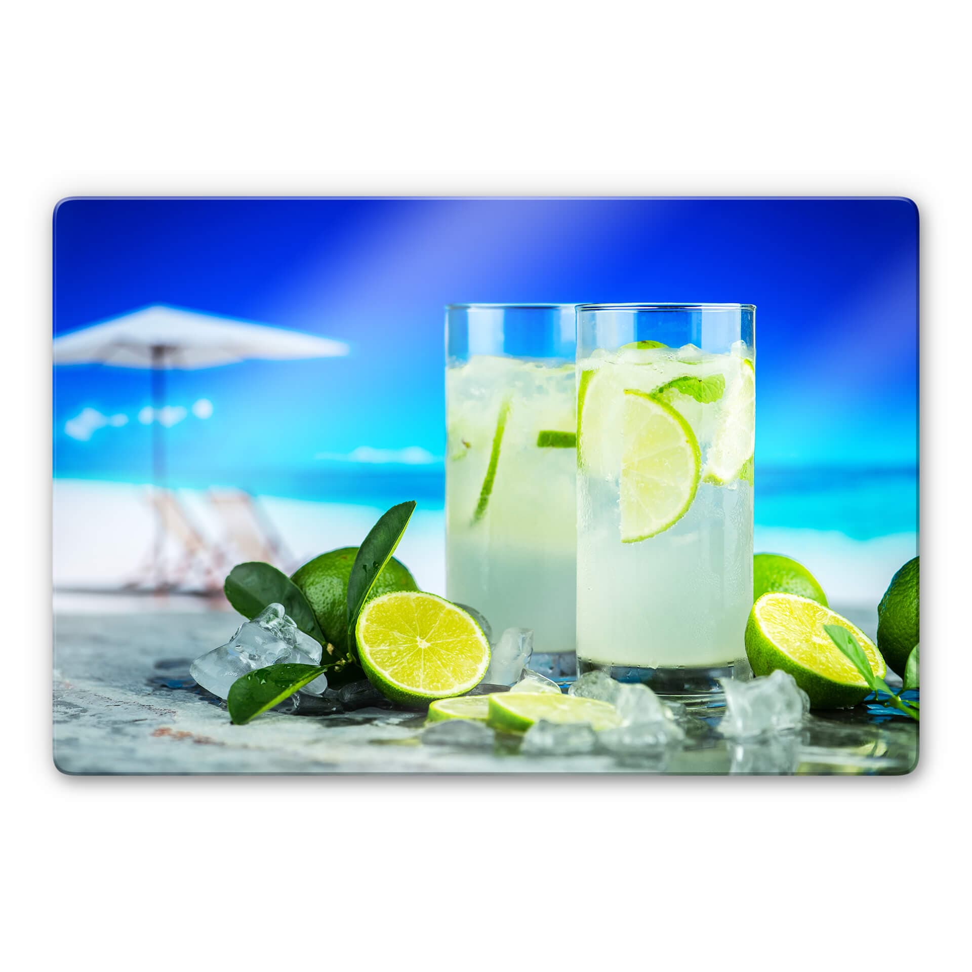 Glasbild Tropical Lime