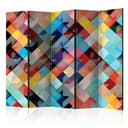 Schermo divisorio - Patchwork colorato, 3 pezzi