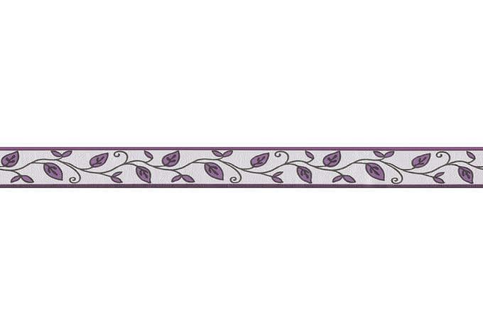 Bordo decorativo A.S. Création Only Borders 8 colore crema, nero, violetto