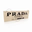 Targa in legno - Prada Marfa