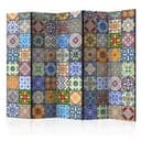 Schermo divisorio - Mosaico colorato, 5 pezzi - 225x172 cm