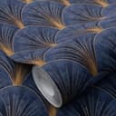 Carta da parati in tessuto non tessuto AVANTGARDE Elle Decoration 4, blu