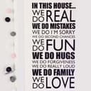 Adesivo murale - In this house...