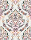 Fotomurale con motivo boho in pastello con medaglione floreale 3,4 x 2,65 m