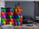 Schermo divisorio - Scatole geometriche colorate, 3 pezzi