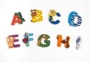 Lettere per bambini Animali colorati