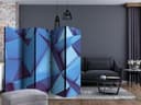 Divisorio per sala - Blu reale, 3 pezzi