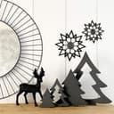 Decoro in MDF – Set di 4 abeti