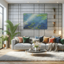Stampa su vetro - Monet - Stagno delle ninfee