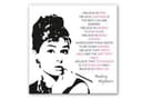 Wandbild Audrey - quadratisch