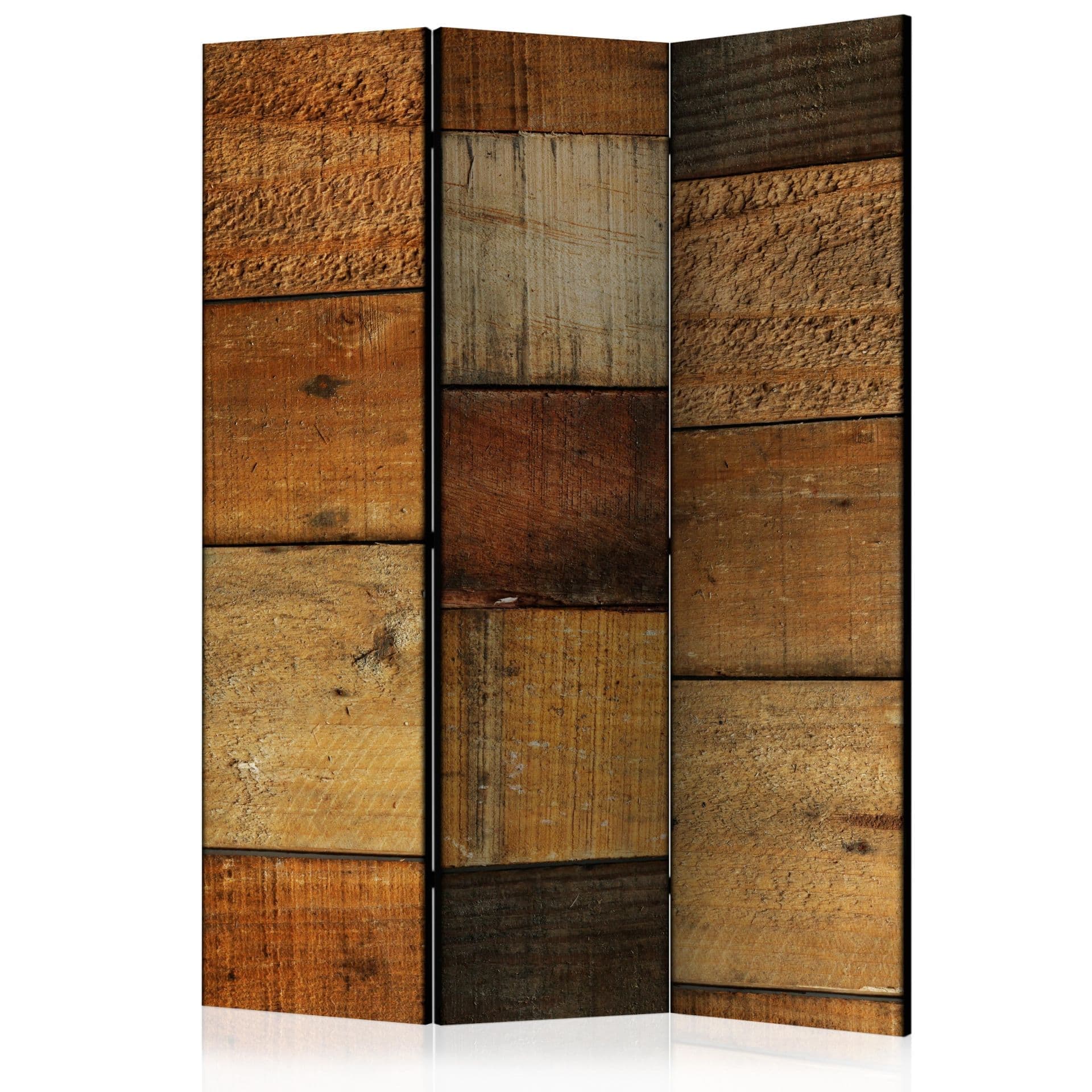 Divisorio per cameretta - Trame di legno, 3 pezzi