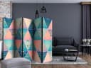 Divisorio per sala - Triangoli orientali, 3 pezzi