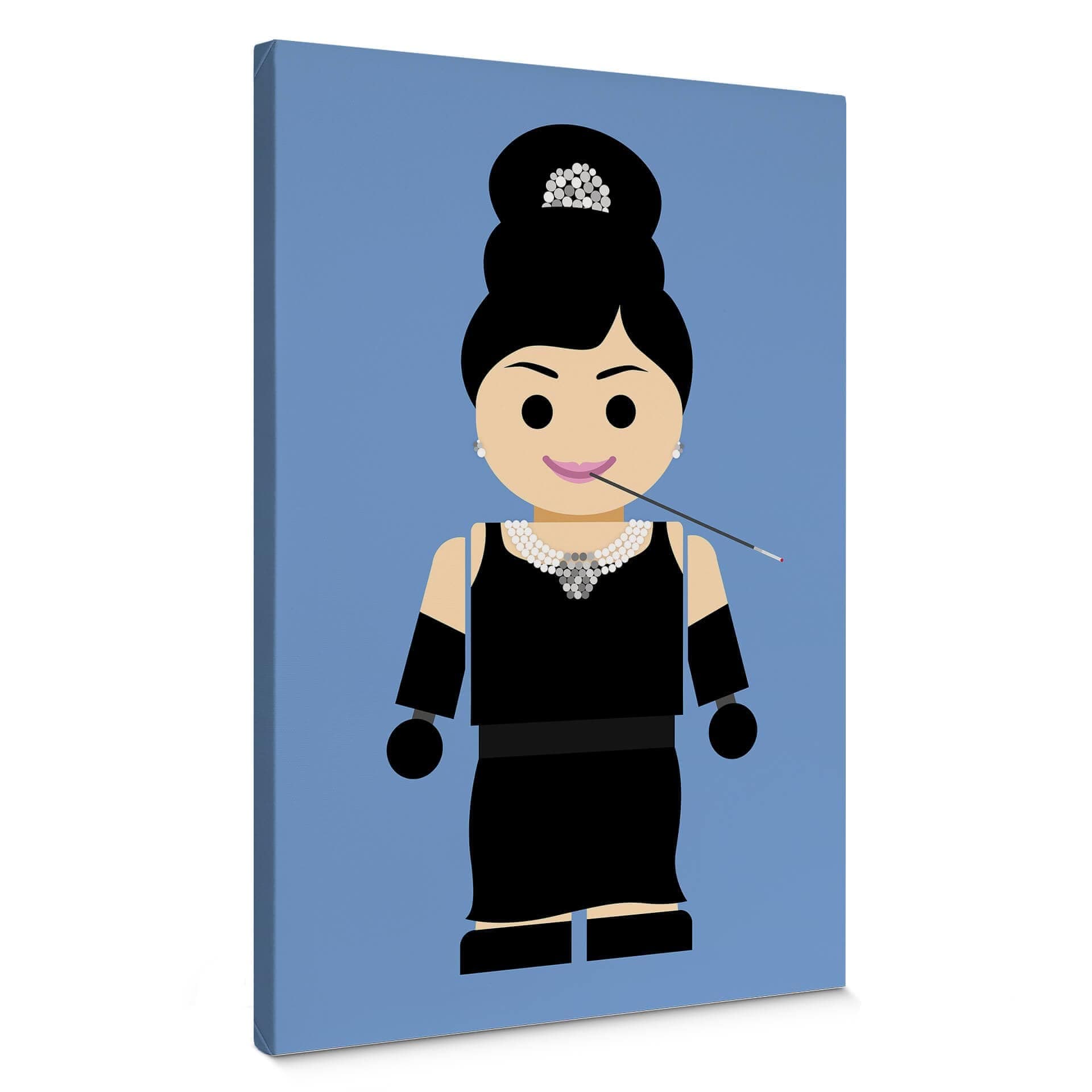 Stampa su tela Gomes - Audrey Hepburn 