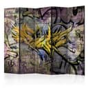 Parete divisoria - Graffiti - Espressione murale , 5 pezzi - 225x172 cm