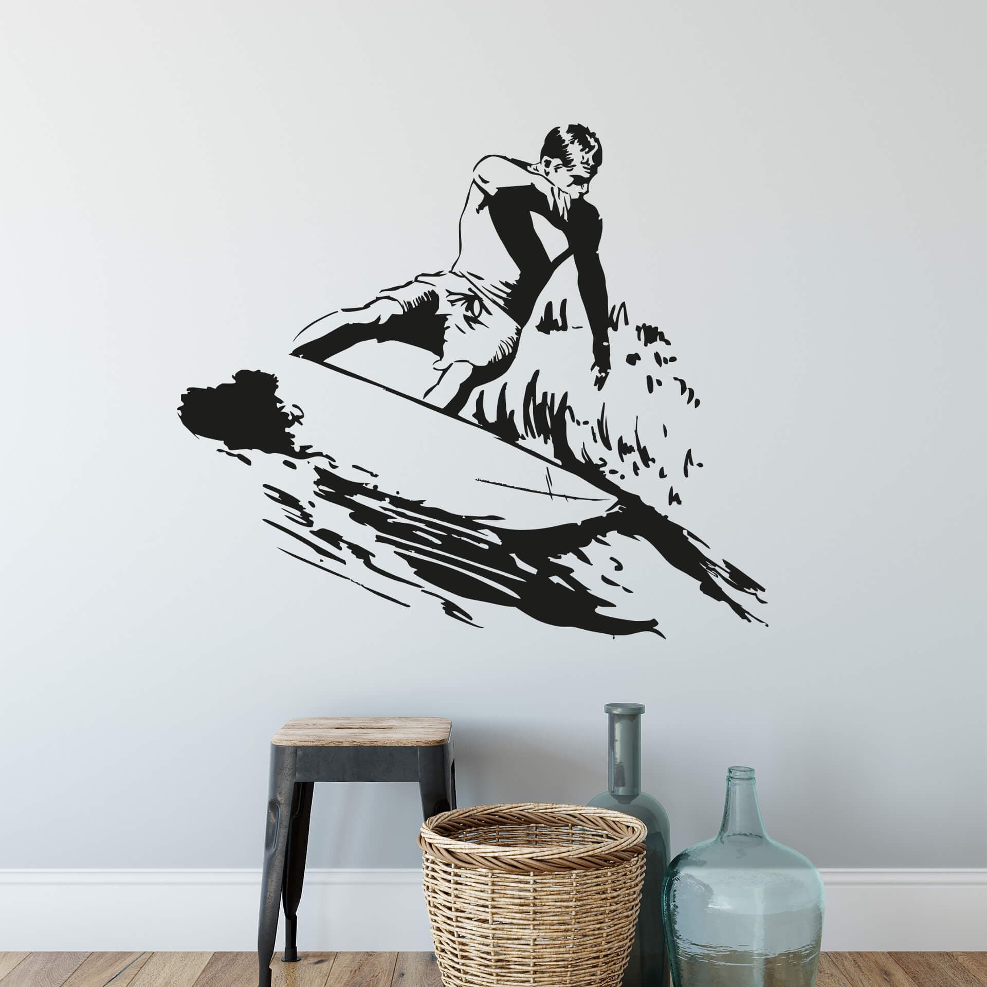 Adesivo murale - Surfista