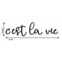 Scritta in legno   C'est la vie