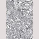 Fotomurale Mappa della città Parigi