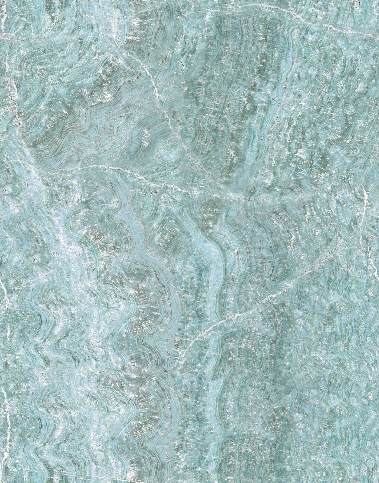 Fotomurale effetto marmo grigio pietra con struttura a onde e natura fine 2,7 x 2,12 m