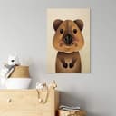 Stampa su legno Braun - Quokka
