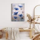 Stampa su tela Disher - Cosmee blu