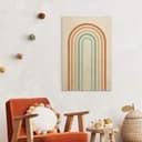 Stampa su legno Boho Rainbow