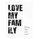 Poster personalizzabile Love my Family