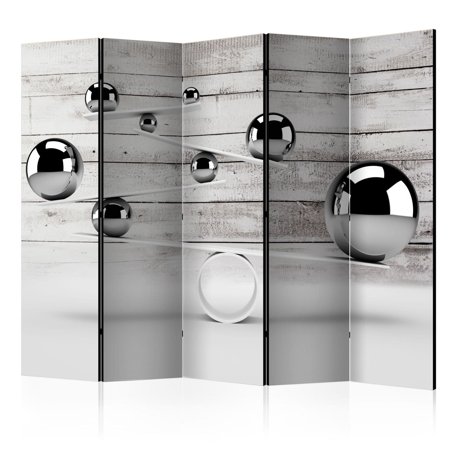 Schermo divisorio - Equilibrio, 5 pezzi - 225x172 cm