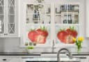 Pellicola adesiva per vetri - fragole (quadrato)