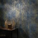 Carta da parati in tessuto non tessuto SHINY CONCRETE Elle Decoration 4, blu