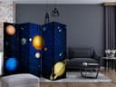 Schermo divisorio - Sistema solare , 5 pezzi - 225x172 cm