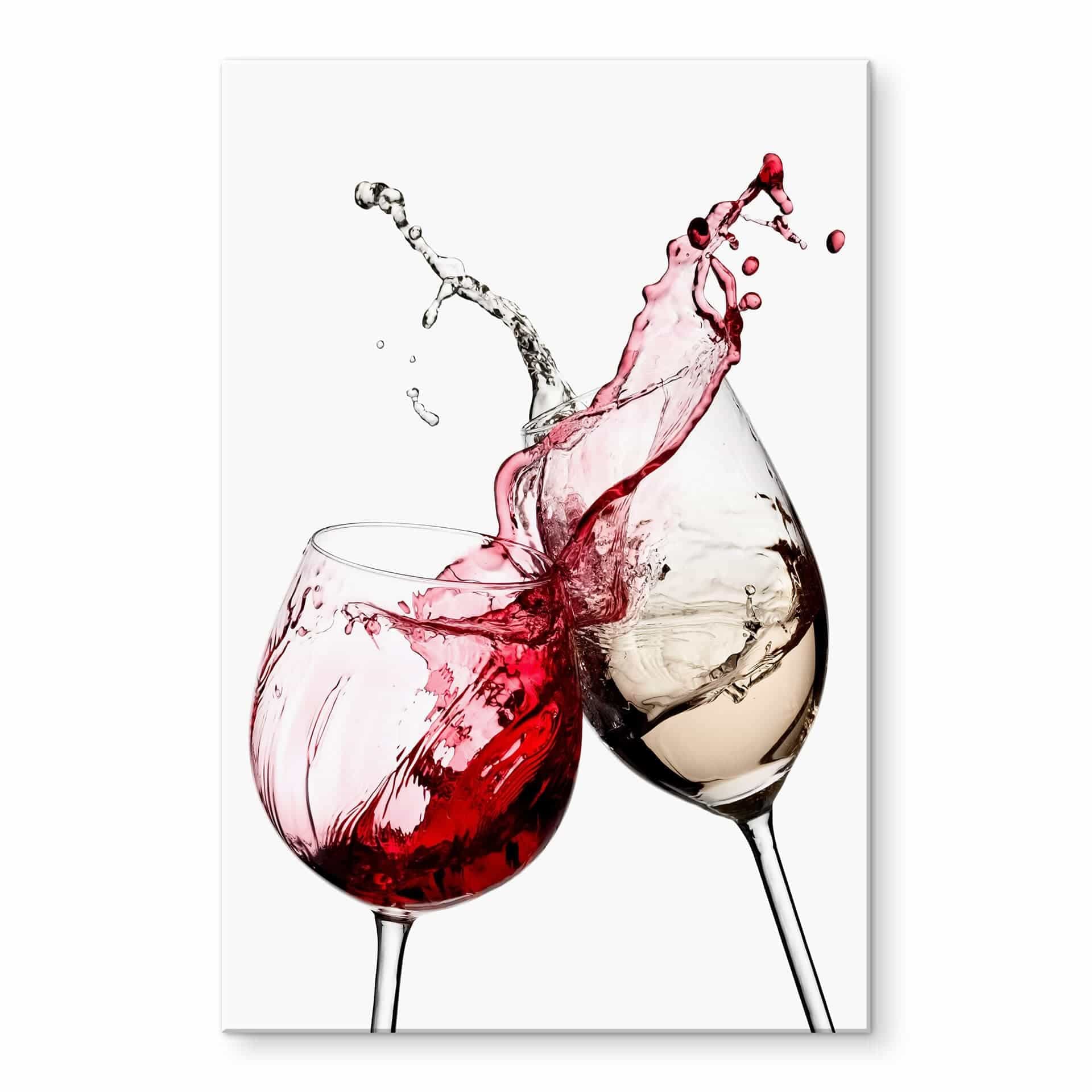 Stampa su vetro acrilico Bicchieri di vino