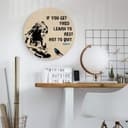 Stampa su legno Banksy - If you get tired