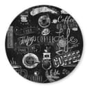Stampa su vetro - World of Coffee - tondo