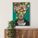 Stampa su tela Frida Floral Studio - Portrait Frida